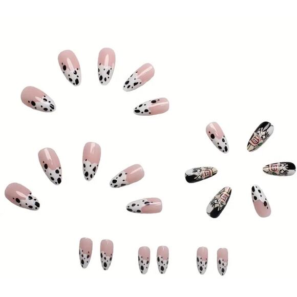 New Dalmation Cruella Deville Press on Nails - Picture 4 of 4